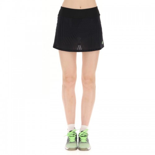 Falda Lotto Superrapida Negro Verde Manzana Falda Lotto Superrapida Negro Verde Manzana