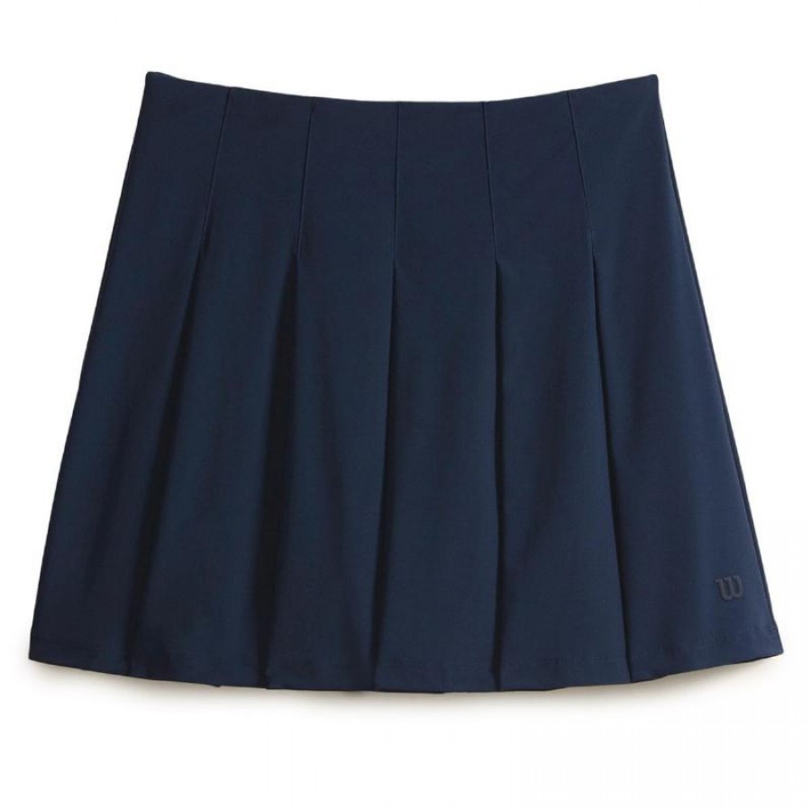 Falda Wilson Classic Pleated Azul Marino  Oferta + Barato