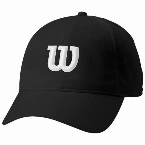 Gorra Wilson Ultralight Negro Blanco Gorra Wilson Ultralight Negro Blanco
