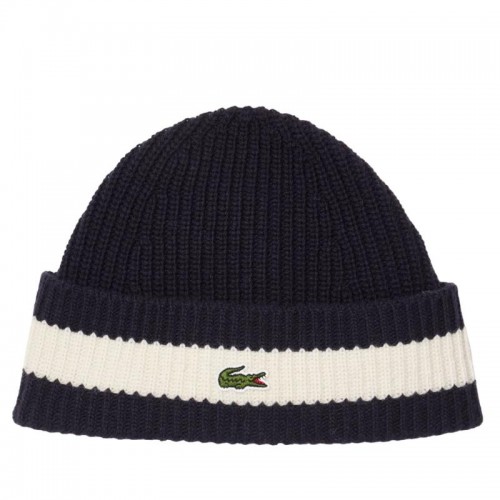 Lacoste Navy Blue White Wool Hat Lacoste Navy Blue White Wool Hat