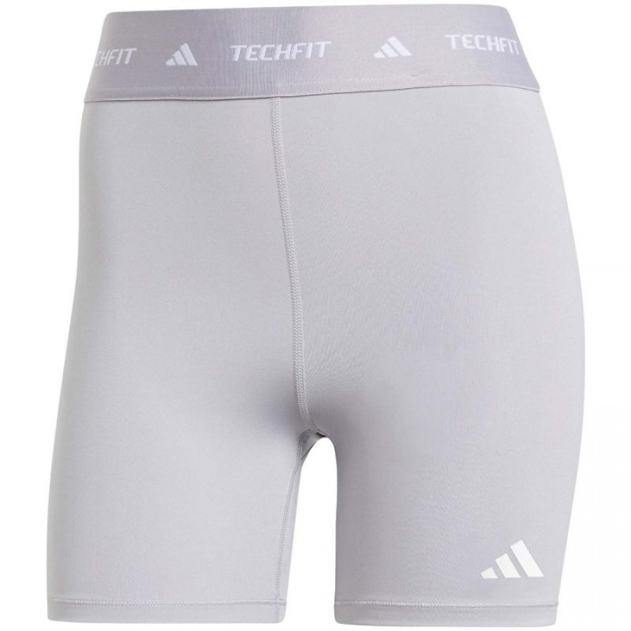 Mallas Adidas Techfit Gris Claro  Oferta + Barato