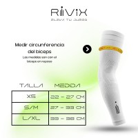 Rivix White Arm Warmers 1 Unit