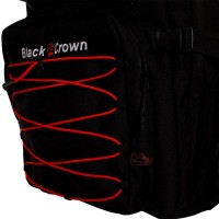 Mochila Black Crown Spartan Negro Rojo
