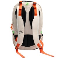 Mochila Lok Maxx Blanco Roto Naranja  Oferta + Barato