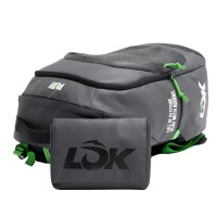 Mochila Lok Maxx Negro Gris Oscuro Lima  Oferta + Barato