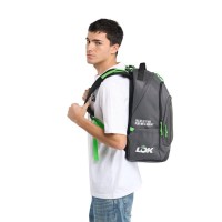 Mochila Lok Maxx Negro Gris Oscuro Lima  Oferta + Barato