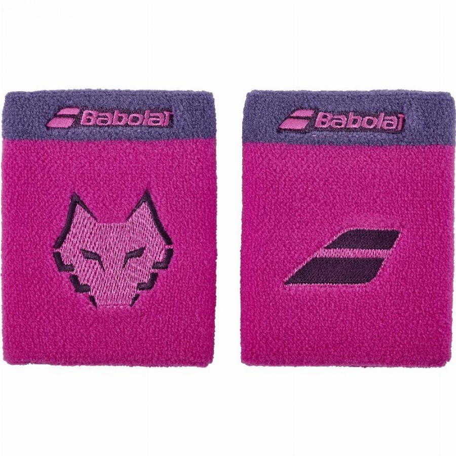 Babolat Juan Lebron Terry Jumbo Raspberry Wristbands 2 Units