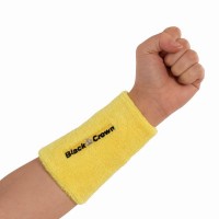 Muñequeras Black Crown Belgica Largas Amarillo 2 Unidades