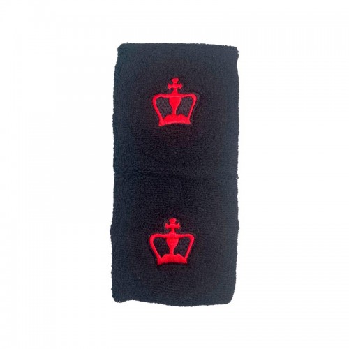 Munequeras Black Crown Cortas Negro 2 Unidades