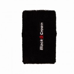 Muñequeras Black Crown Largas Negro 2 Unidades