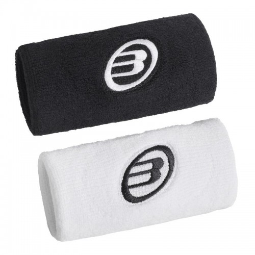 Bullpadel BPMU262 I Black White Wristbands 2 Units