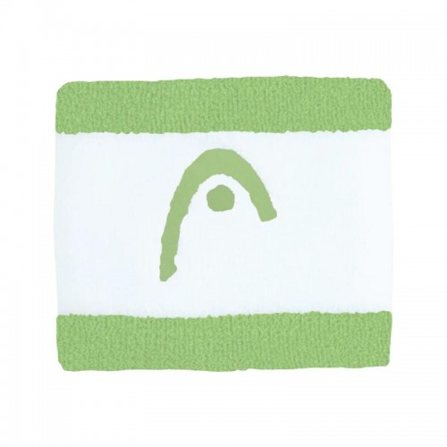 Head Striped 2.5 Green White Wristbands 2 Units Head Striped 2.5 Green White Wristbands 2 Units