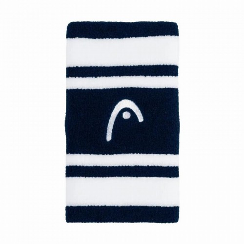 Head Striped 5 Navy Blue White Wristbands 2 Units Head Striped 5 Navy Blue White Wristbands 2 Units