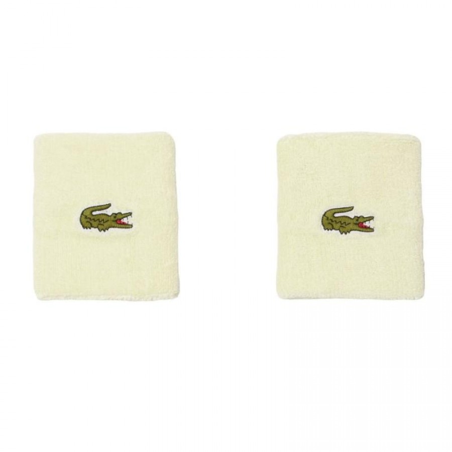 Muñequeras Lacoste Amarillo 2 Unidades  Oferta + Barato