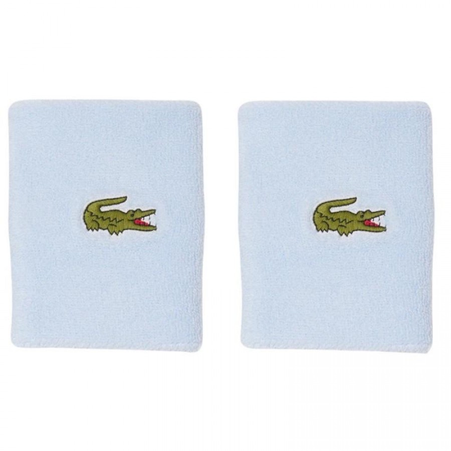 Muñequeras Lacoste Azul Claro 2 Unidades  Oferta + Barato