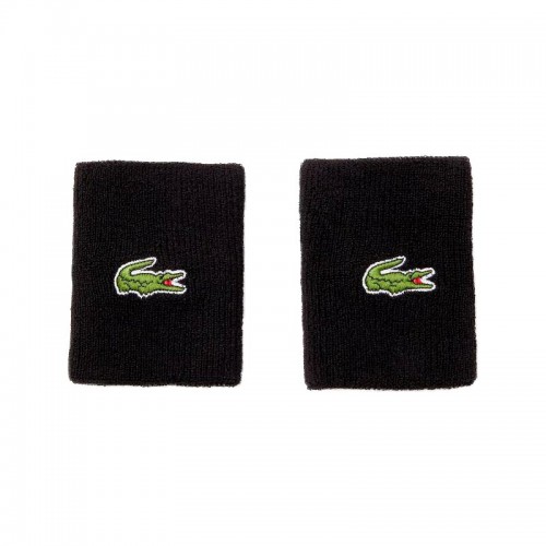Lacoste Black Wristbands 2 Units