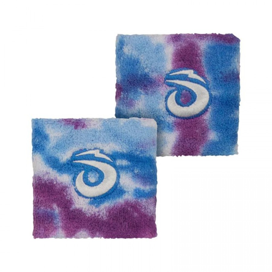 Muñequeras Lok Tyedye Azul 2 Unidades  Oferta + Barato