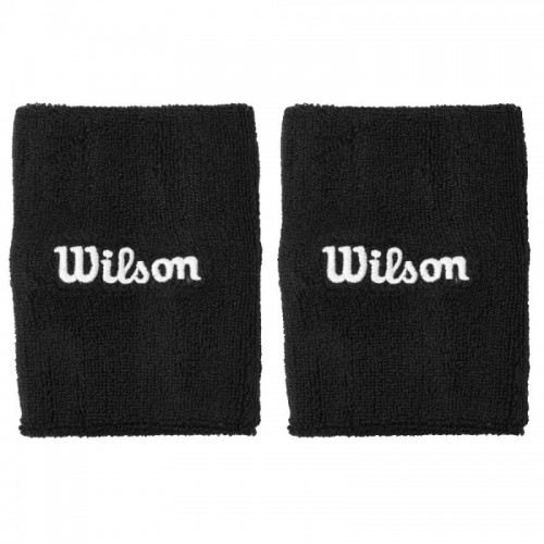 Muñequeras Wilson Wide Terry Negro 2 Unidades Muñequeras Wilson Wide Terry Negro 2 Unidades