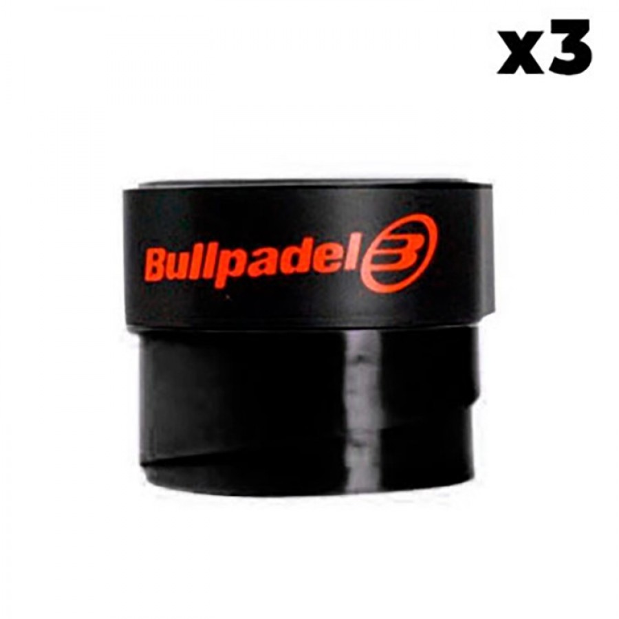Overgrips Bullpadel Negro Liso 3 Unidades  Oferta + Barato
