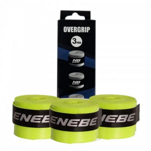 Enebe Smooth Yellow Fluor Overgrips 3 Units Enebe Smooth Yellow Fluor Overgrips 3 Units