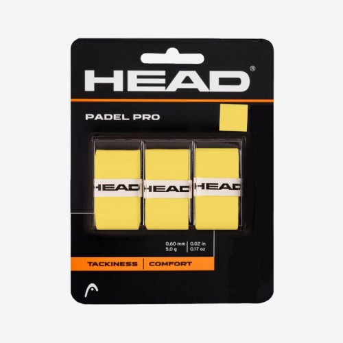Overgrips Head Padel Pro Yellow 3 Units Overgrips Head Padel Pro Yellow 3 Units