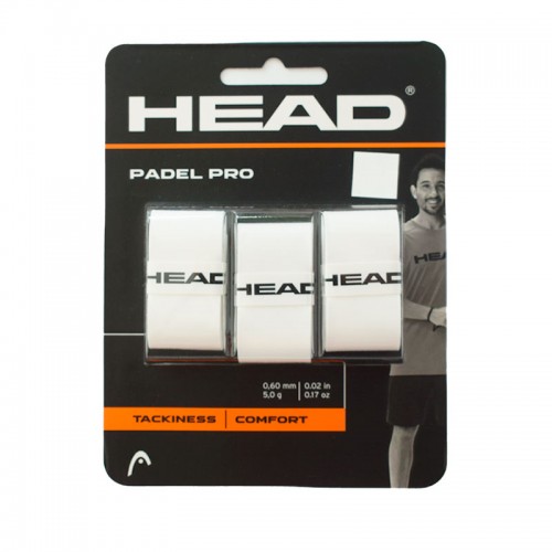 Overgrips Head Padel Pro White 3 Units Overgrips Head Padel Pro White 3 Units