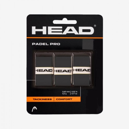 Overgrips Head Padel Pro Black 3 Units Overgrips Head Padel Pro Black 3 Units