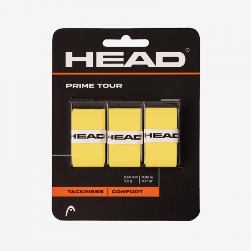 Overgrips Head Prime Tour Yellow 3 Units Overgrips Head Prime Tour Yellow 3 Units