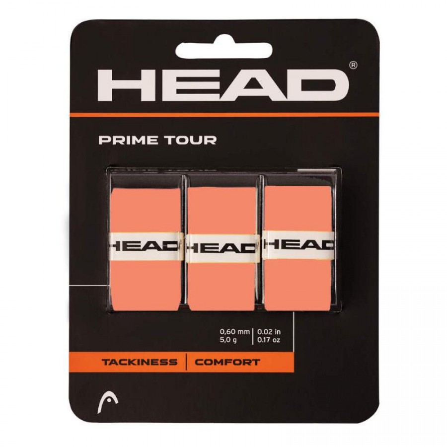 Overgrips Head Prime Tour Salmon 3 Units