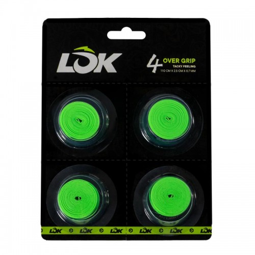 Overgrips Lok Green 4 Units Overgrips Lok Green 4 Units