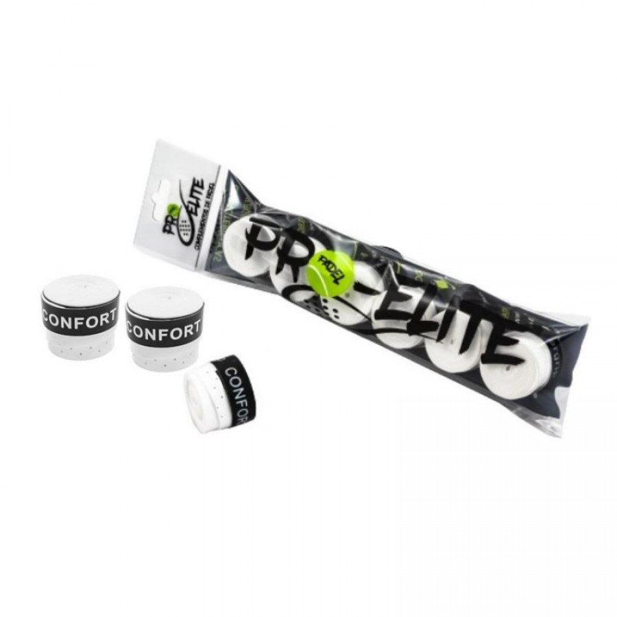 Overgrip Pro Elite Comfort Traforato Bianco 6 Unità  Offerta + Economico