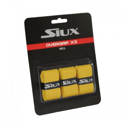 Siux For All Yellow Overgrips 3 Units Siux For All Yellow Overgrips 3 Units