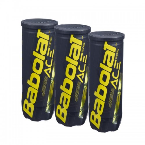Pack 3 botes de Pelotas Babolat Ace Padel Pack 3 botes de Pelotas Babolat Ace Padel
