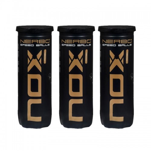 Pack de 3 Botes de 3 Pelotas Nox Nerbo Plus Speed