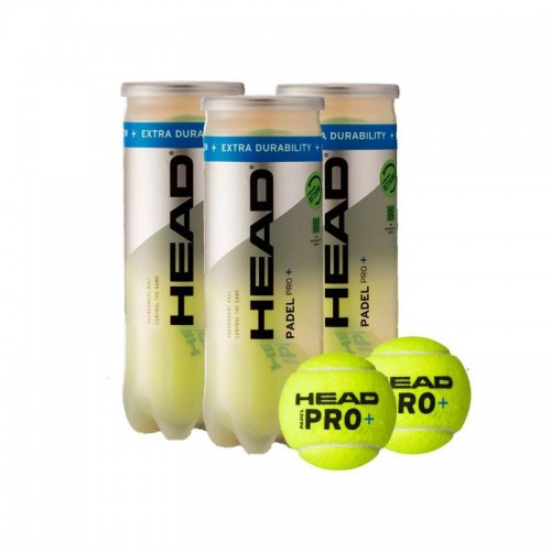 Pack of 3 Head Padel Pro + Ball Cans Pack of 3 Head Padel Pro + Ball Cans