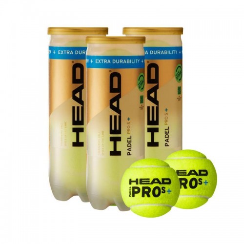 Pack of 3 Head Padel Pro S + Ball Cans Pack of 3 Head Padel Pro S + Ball Cans