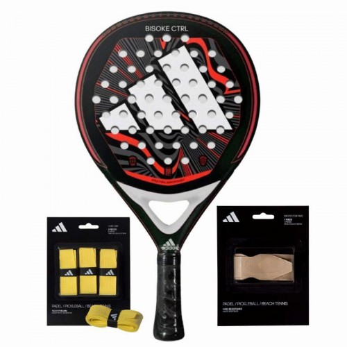 Adidas Bisoke Control 2024 Racket Pack with Overgrips and Protector Adidas Bisoke Control 2024 Racket Pack with Overgrips and Protector