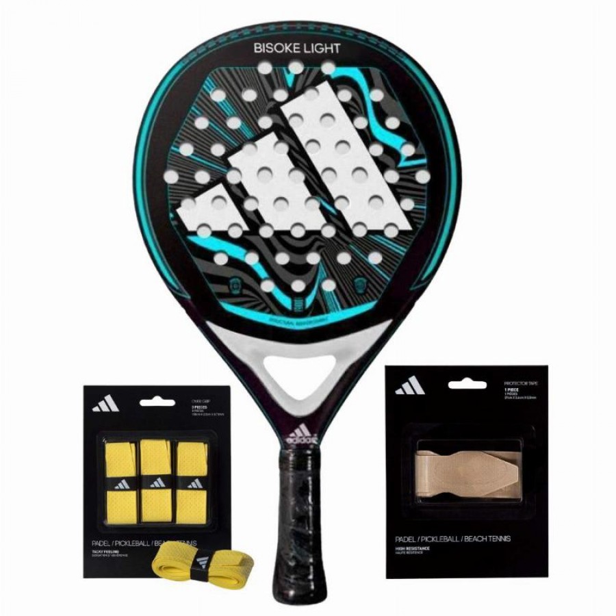 Adidas Bisoke Light 2024 Pack de raquettes avec surgrips et protecteur  Offre - Pas cher