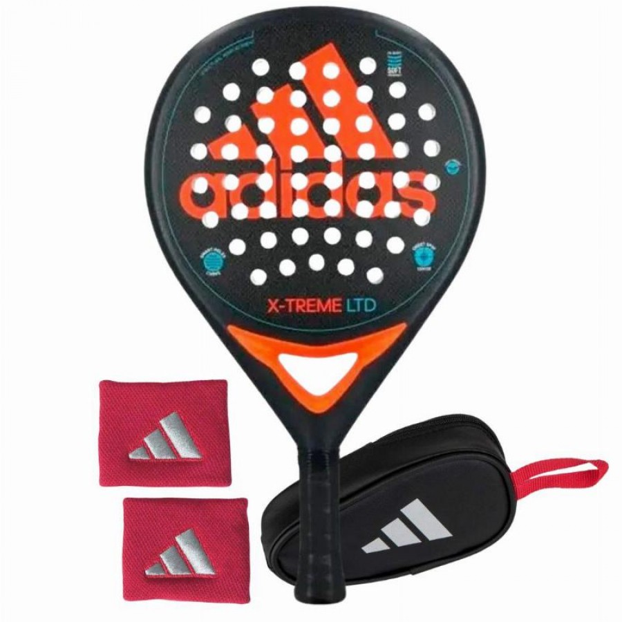 Pack Adidas X-Treme Nero Arancione Racchetta con Portamonete e Borse da Polso   Offerta + Economico