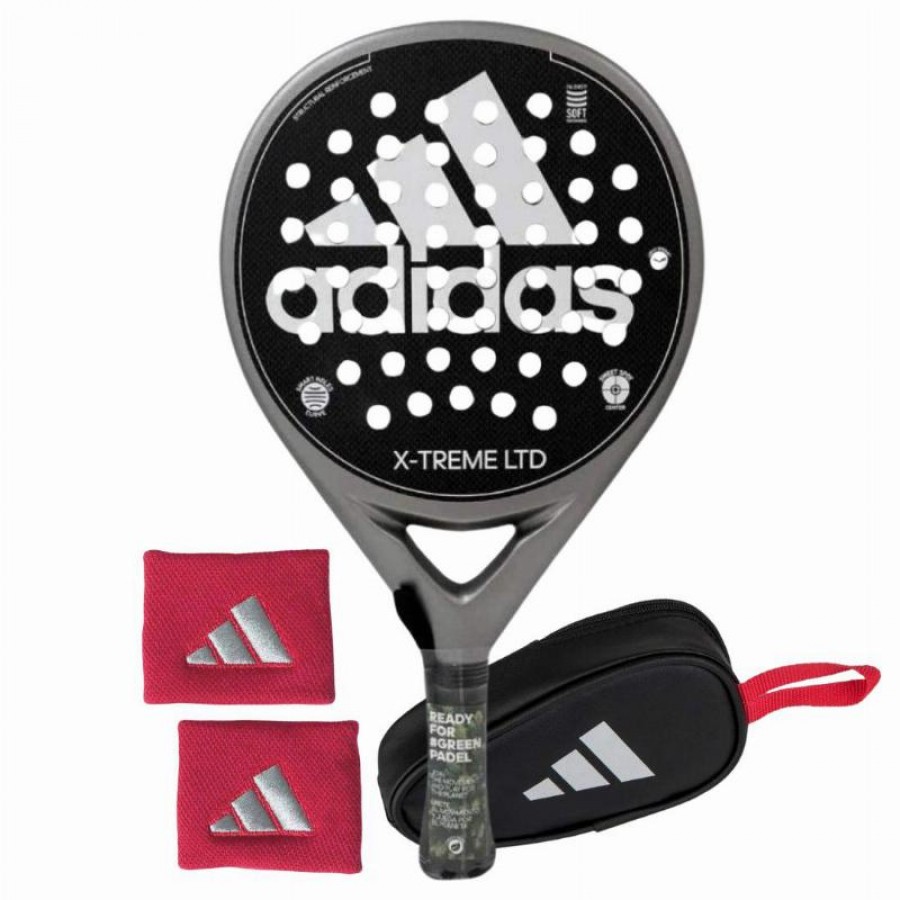 Pack Adidas X-Treme Argento Bianco Racchetta con Portamonete e Borse da Polso   Offerta + Economico