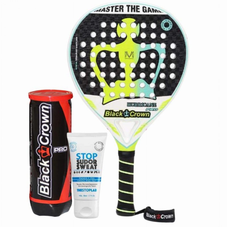 Black Crown Marta Marrero Hurricane Pro 2022 Confezione Pala con Magnesio e Sfere  Offerta + Economico