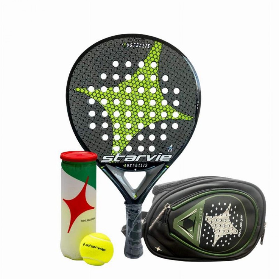 Pack Pala StarVie Australis con Neceser y Pelotas  Oferta + Barato
