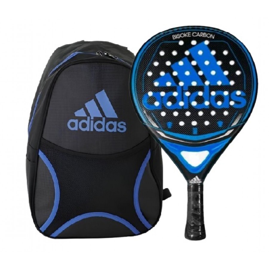 Pala Adidas Biske Carbon Azul + Mochla  Offerta + Economico