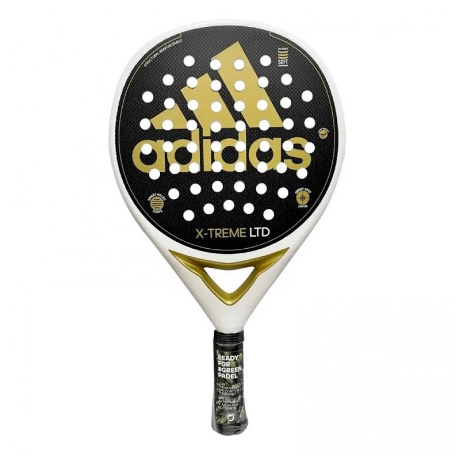 Raquette adidas X-Treme en or blanc  Offre - Pas cher