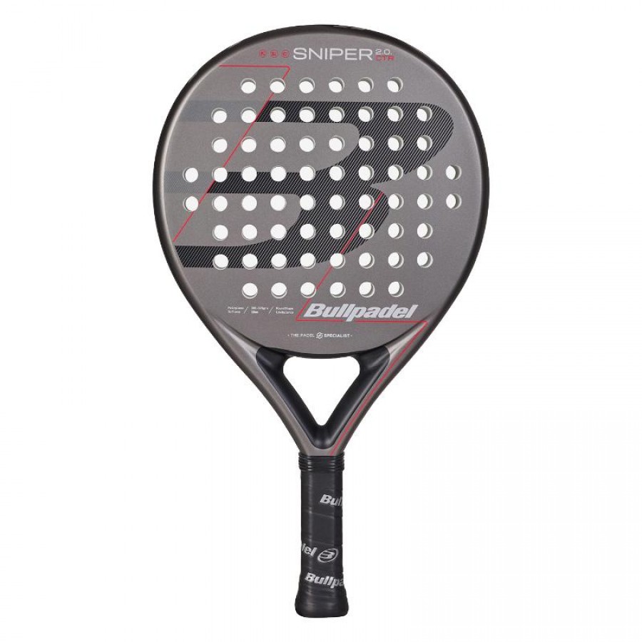 Pala Bullpadel Sniper 2.0 Control Gris Oscuro 2026  Oferta + Barato