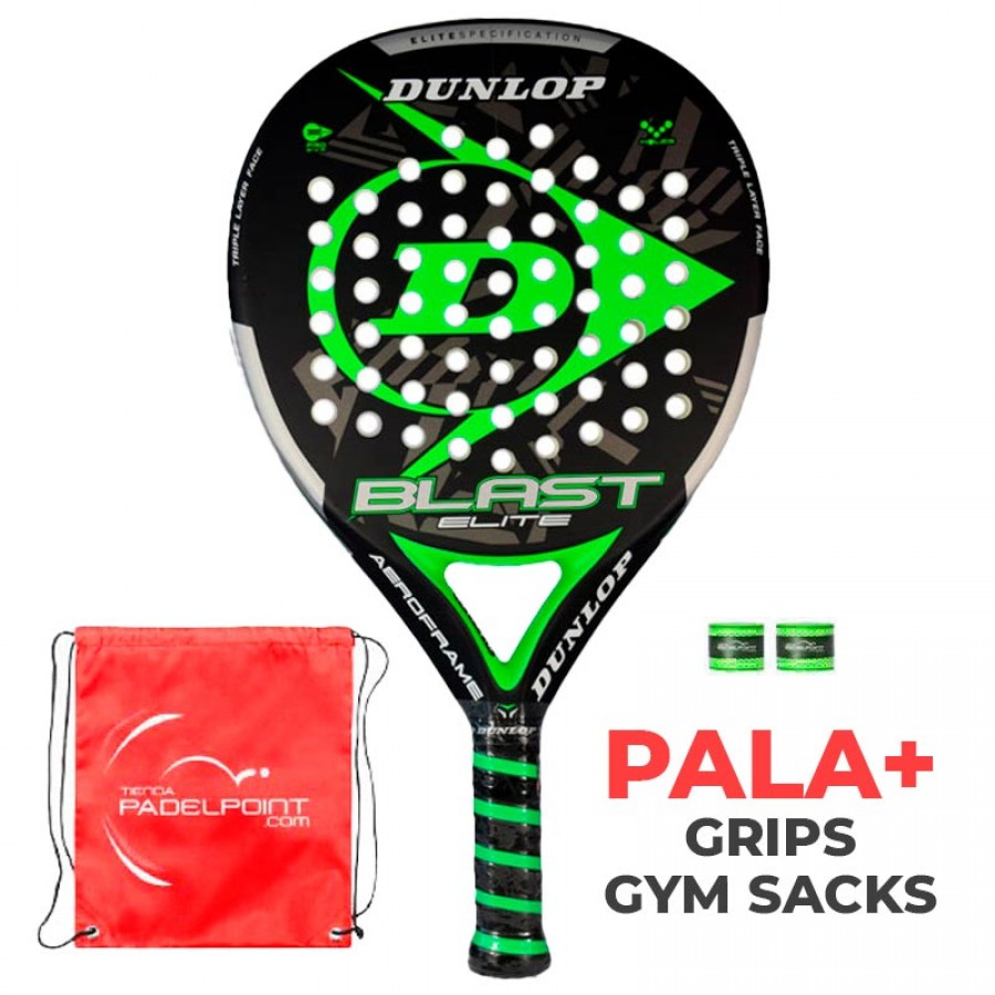 Pala Dunlop Blast Elite Verde Neon  Oferta + Barato