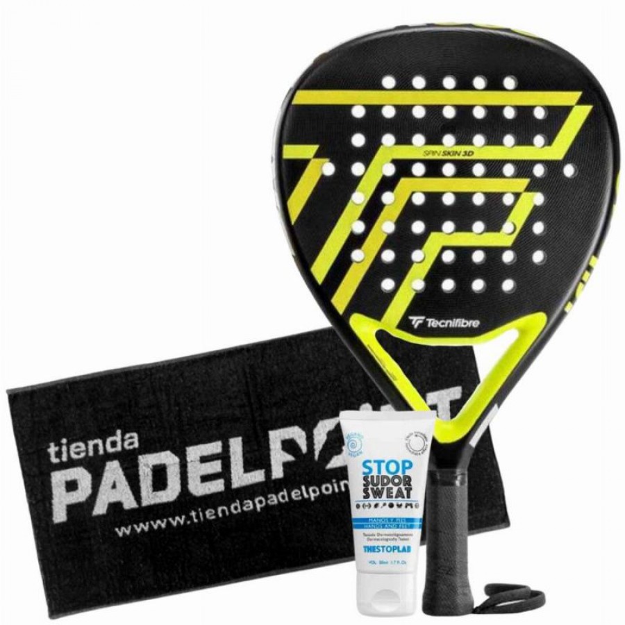 Pack Pala Tecnifibre Wall Breaker 355 con Toalla y Magnesio  Oferta + Barato