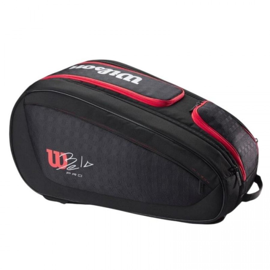 Paletero Wilson Bela V3 Negro Rojo  Oferta + Barato