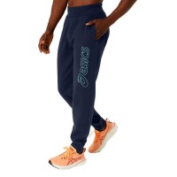 Pantalon Asics Logo Azul Medianoche Verde  Oferta + Barato