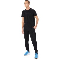 Pantalon Asics Logo Negro Gris  Oferta + Barato